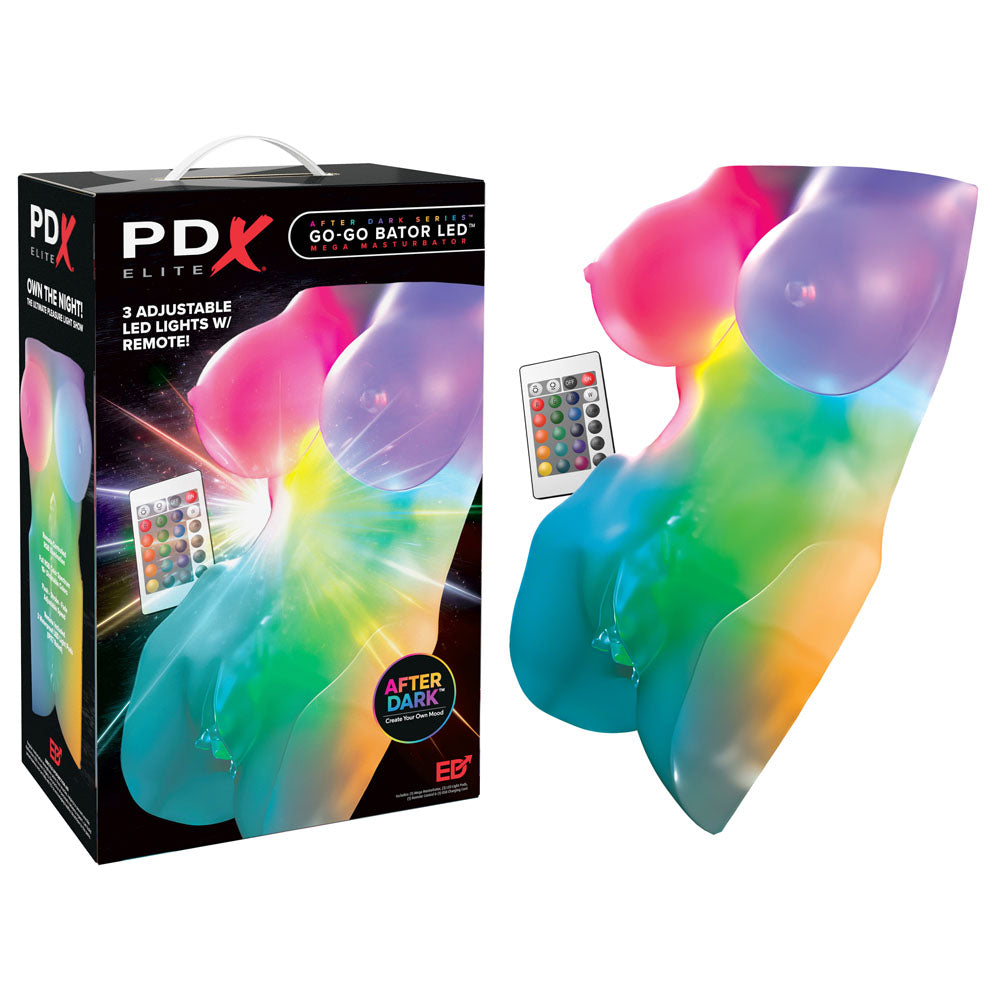 Pipedream PDX Elite Go-Go Bator LED Mega Mini Torso Masturbator
