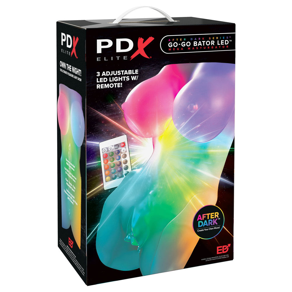 Pipedream PDX Elite Go-Go Bator LED Mega Mini Torso Masturbator
