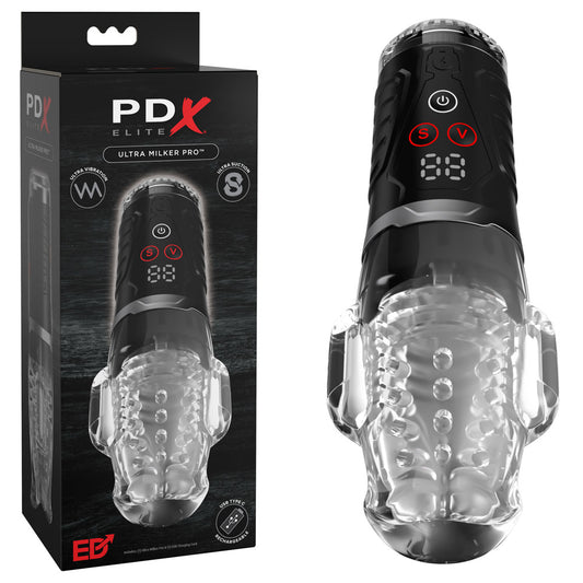 Pipedream PDX Elite Ultra Milker Pro Vibrating & Sucking Auto Stroker