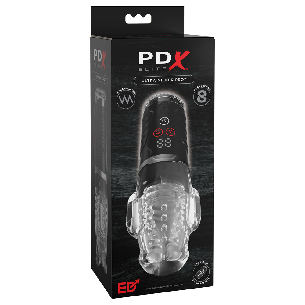 Pipedream PDX Elite Ultra Milker Pro Vibrating & Sucking Auto Stroker