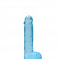 Shots Toys | REALROCK Crystal Clear 6"/15cm Realistic Dildo with Balls Blue