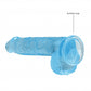 Shots Toys | REALROCK Crystal Clear 6"/15cm Realistic Dildo with Balls Blue