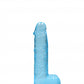 Shots Toys | REALROCK Crystal Clear 6"/15cm Realistic Dildo with Balls Blue