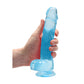 Shots Toys | REALROCK Crystal Clear 8" / 19cm Realistic Dildo with Balls - Blue