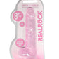 Shots Toys | REALROCK Crystal Clear 8" / 19cm Realistic Dildo with Balls - Pink