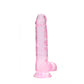 Shots Toys | REALROCK Crystal Clear 8" / 19cm Realistic Dildo with Balls - Pink