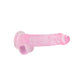 Shots Toys | REALROCK Crystal Clear 8" / 19cm Realistic Dildo with Balls - Pink