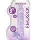 Shots Toys | REALROCK Crystal Clear 8" / 19cm Realistic Dildo with Balls - Purple