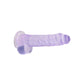 Shots Toys | REALROCK Crystal Clear 8" / 19cm Realistic Dildo with Balls - Purple