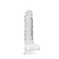 Shots Toys | REALROCK Crystal Clear 8" / 19cm Realistic Dildo with Balls - Transparent