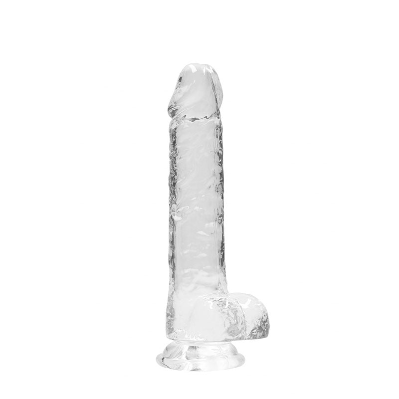 Shots Toys | REALROCK Crystal Clear 8" / 19cm Realistic Dildo with Balls - Transparent