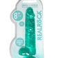 Shots Toys | REALROCK Crystal Clear 8" / 19cm Realistic Dildo with Balls - Turquoise