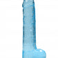 Shots Toys | REALROCK Crystal Clear 9" / 22cm Realistic Dildo with Balls - Blue