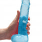 Shots Toys | REALROCK Crystal Clear 9" / 22cm Realistic Dildo with Balls - Blue