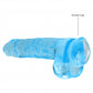 Shots Toys | REALROCK Crystal Clear 9" / 22cm Realistic Dildo with Balls - Blue