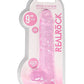 Shots Toys | REALROCK Crystal Clear 9" / 22cm Realistic Dildo with Balls - Pink