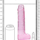 Shots Toys | REALROCK Crystal Clear 9" / 22cm Realistic Dildo with Balls - Pink
