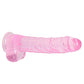 Shots Toys | REALROCK Crystal Clear 9" / 22cm Realistic Dildo with Balls - Pink