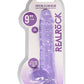 Shots Toys | REALROCK Crystal Clear 9" / 22cm Realistic Dildo with Balls - Purple