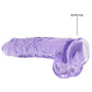 Shots Toys | REALROCK Crystal Clear 9" / 22cm Realistic Dildo with Balls - Purple