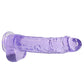 Shots Toys | REALROCK Crystal Clear 9" / 22cm Realistic Dildo with Balls - Purple