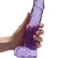 Shots Toys | REALROCK Crystal Clear 9" / 22cm Realistic Dildo with Balls - Purple