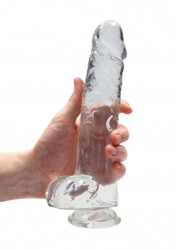 Shots Toys | REALROCK Crystal Clear 9" / 22cm Realistic Dildo with Balls - Transparent