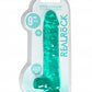 Shots Toys | REALROCK Crystal Clear 9" / 22cm Realistic Dildo with Balls - Turquoise