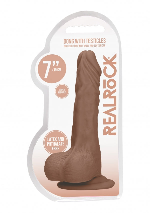 Shots Toys | REALROCK Realistic Dildo With Balls 7" / 17cm Tan