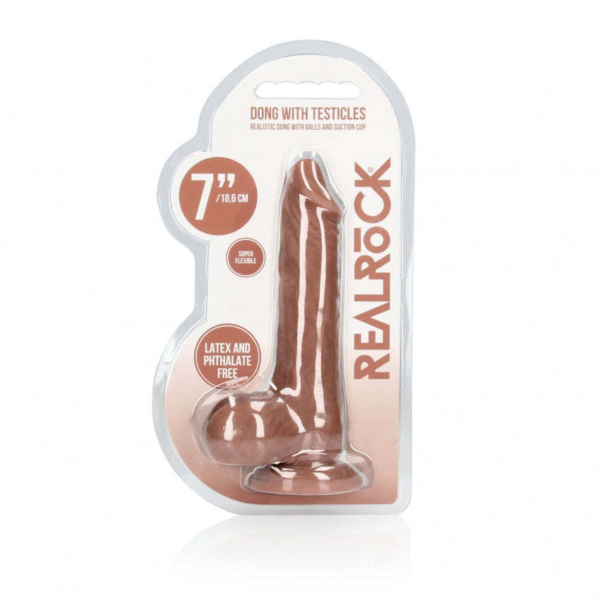 Shots Toys | REALROCK Realistic Dildo With Balls 7" / 17cm Tan