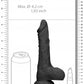 Shots Toys | REALROCK Realistic Dildo With Balls 8" / 20cm Black
