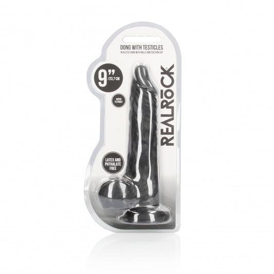 Shots Toys | REALROCK Realistic Dildo With Balls 9" / 23cm Black