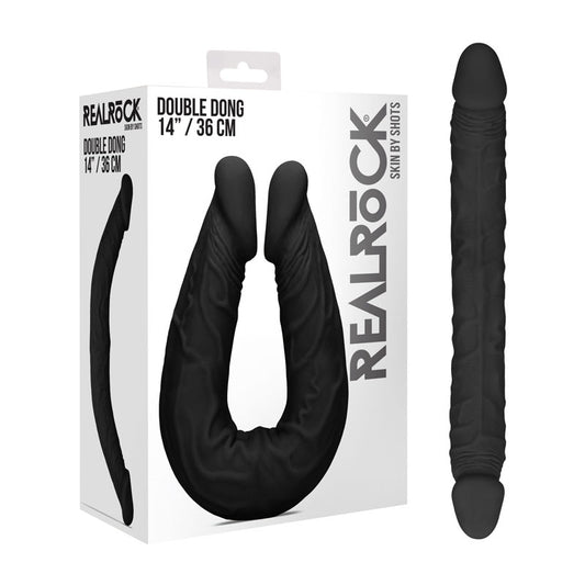 Shots Toys | REALROCK Double Dong 14" - Black
