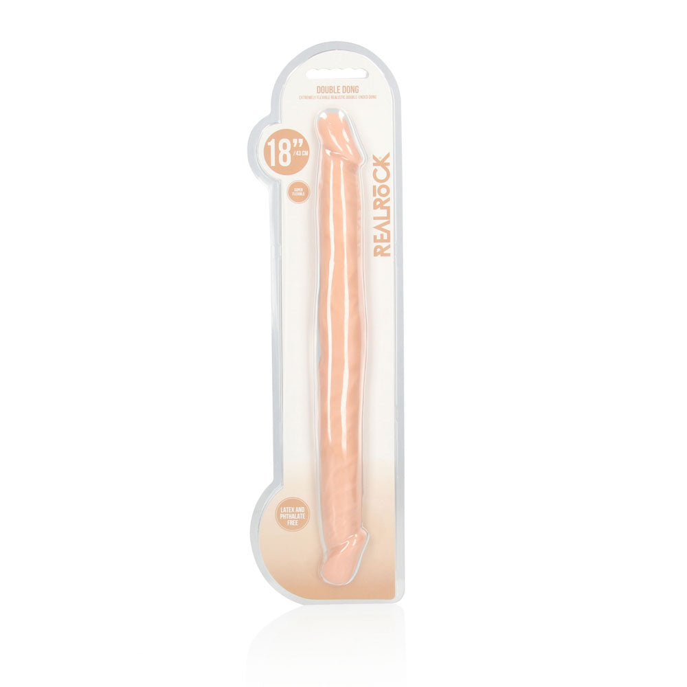 Shots Toys | REALROCK 18" Double Dildo Flesh 46cm Double Dong