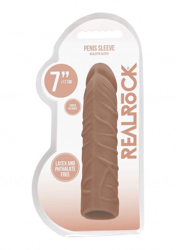 Shots Toys | REALROCK Penis Sleeve 7" - Tan