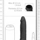 Shots Toys | REALROCK Penis Sleeve 6" - Black