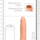 Shots Toys | REALROCK Penis Sleeve 6" - Flesh