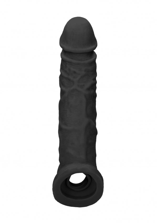 Shots Toys | REALROCK Penis Sleeve 8" - Black