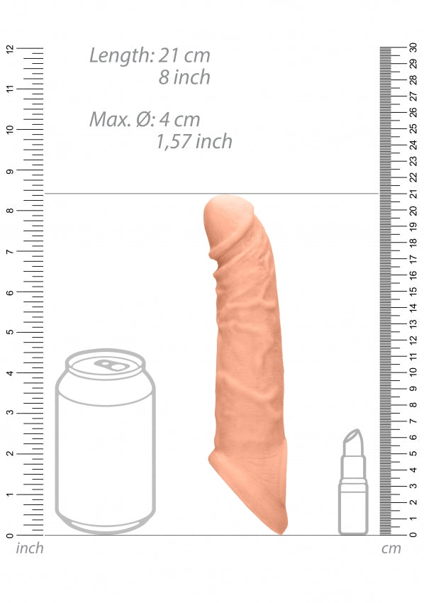 Shots Toys | REALROCK Penis Sleeve 8" - Flesh