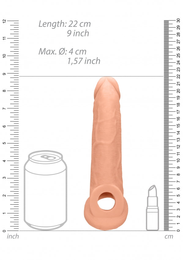Shots Toys | REALROCK Penis Sleeve 9" - Flesh