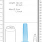Shots Toys | REALROCK Crystal Clear 5" / 13.5cm Non Realistic Dildo with Suction Cup - Blue