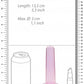 Shots Toys | REALROCK Crystal Clear 5" / 13.5cm Non Realistic Dildo with Suction Cup - Pink