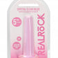 Shots Toys | REALROCK Crystal Clear 5" / 13.5cm Non Realistic Dildo with Suction Cup - Pink