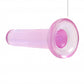 Shots Toys | REALROCK Crystal Clear 5" / 13.5cm Non Realistic Dildo with Suction Cup - Pink