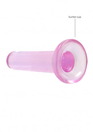 Shots Toys | REALROCK Crystal Clear 5" / 13.5cm Non Realistic Dildo with Suction Cup - Pink
