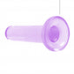 Shots Toys | REALROCK Crystal Clear 5" / 13.5cm Non Realistic Dildo with Suction Cup - Purple