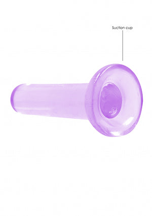 Shots Toys | REALROCK Crystal Clear 5" / 13.5cm Non Realistic Dildo with Suction Cup - Purple