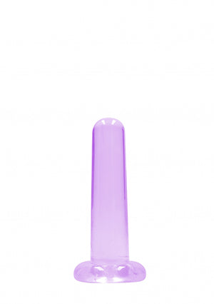 Shots Toys | REALROCK Crystal Clear 5" / 13.5cm Non Realistic Dildo with Suction Cup - Purple