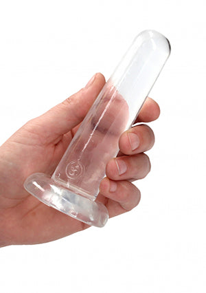 Shots Toys | REALROCK Crystal Clear 5" / 13.5cm Non Realistic Dildo with Suction Cup - Transparent