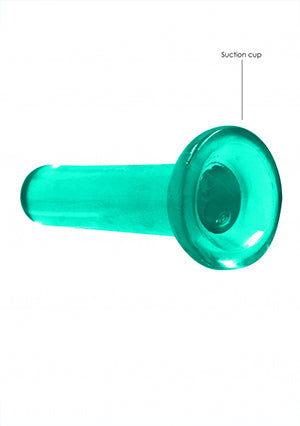 Shots Toys | REALROCK Crystal Clear 5" / 13.5cm Non Realistic Dildo with Suction Cup - Turquoise